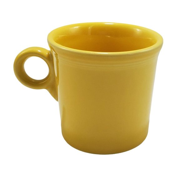 Fiesta VTG Sunflower Yellow Mug Coffee Cup Fiestaware Ring Handle HLC USA - Picture 1 of 5